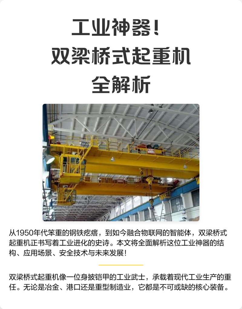 双梁起重机：企业物流的得力助手